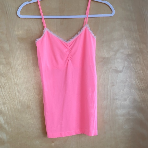 VICTORIAS SECRET NEON PINK TANK - Picture 1 of 2